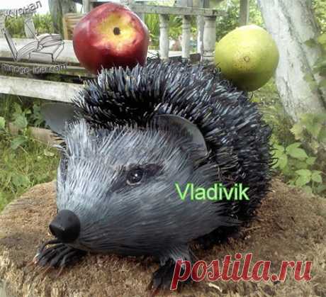 Ёжик из пластиковых бутылок | Hedgehog from bottles