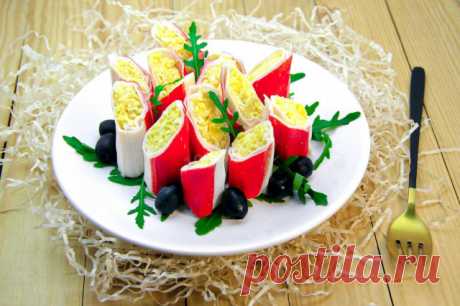 Крабовые палочки с сыром и яйцом закуска рецепт фото пошагово и видео - 1000.menu