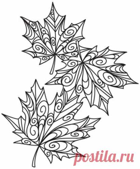 Delicate Autumn Leaves | Urban Threads: Unique and Awesome Embroidery Designs