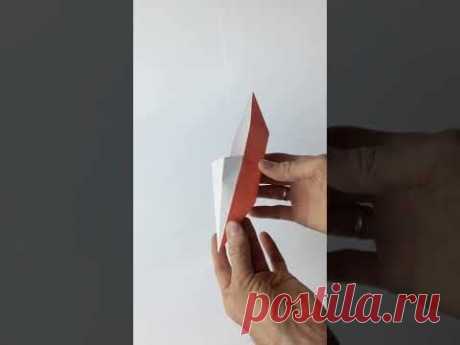 Как сделать кораблик оригами, ХОРОШО ПЛАВАЕТ; How to make an origami boat, WELL SWIMMING #shorts