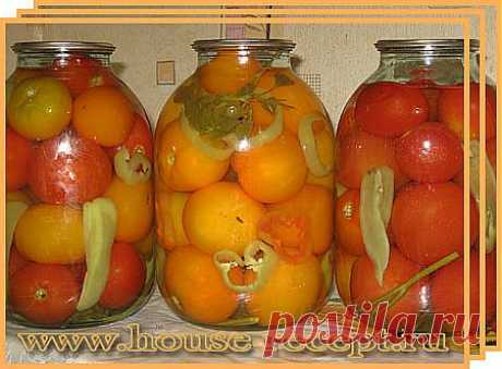 Рецепты консервирования овощей: помидоры, перец, баклажаны, патисоны, кабачата, огурцы.