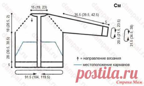 Женская вязаная толстовка с капюшоном (Вязание спицами) – Журнал Вдохновение Рукодельницы