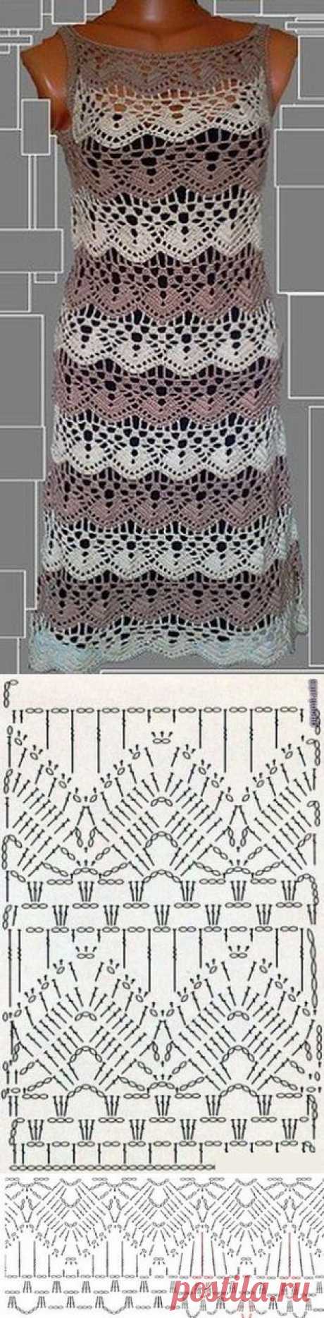 Узоры для платья крючком