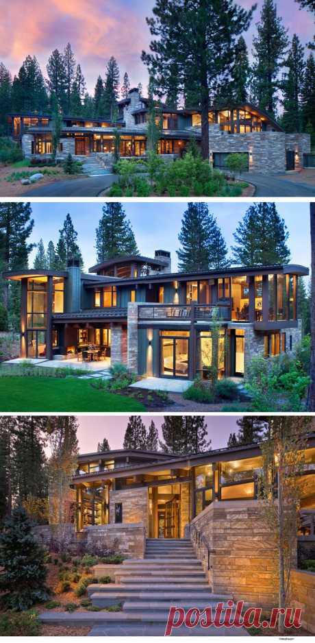 RKD Architects have sent us photos of the “Valhalla Residence” they designed, located in the Sierra Mountains, near Truckee, California.