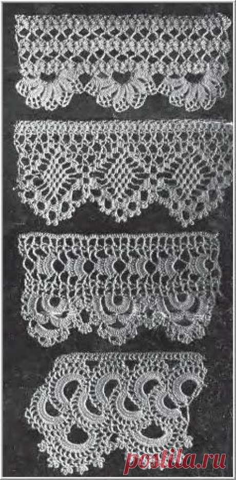 pretty crocheted edging   |  Pinterest: инструмент для поиска и хранения интересных идей