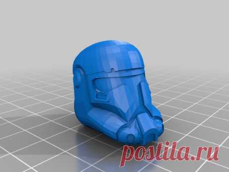 Republic Commando Helmet by Jace1969 An old file from my Pepakura making days that I discovered in Pepakura Designer you can export to .OBJ and in "Windows 10 3DBuilder or 123Design" export to .STL. Unfortunately I don't have the skills yet to improve further on the model, but maybe someone out there would like to tidy it up. Please upload it back as a remix if you do take the time to clean it up.
Please note this was originally uploaded to the net as a free down load. So ...