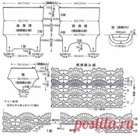 Чудесные японские модели для наступающего лета и схемы к ним | Вязалки Веселого Хомяка | Дзен