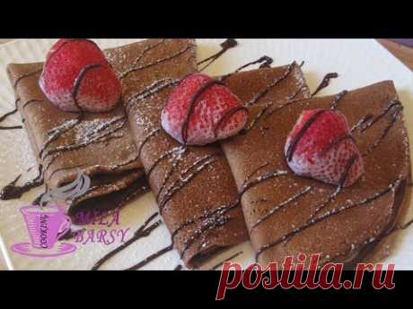 Бархатные шоколадные блины | Масленица | Простой рецепт | Chocolate crêpes