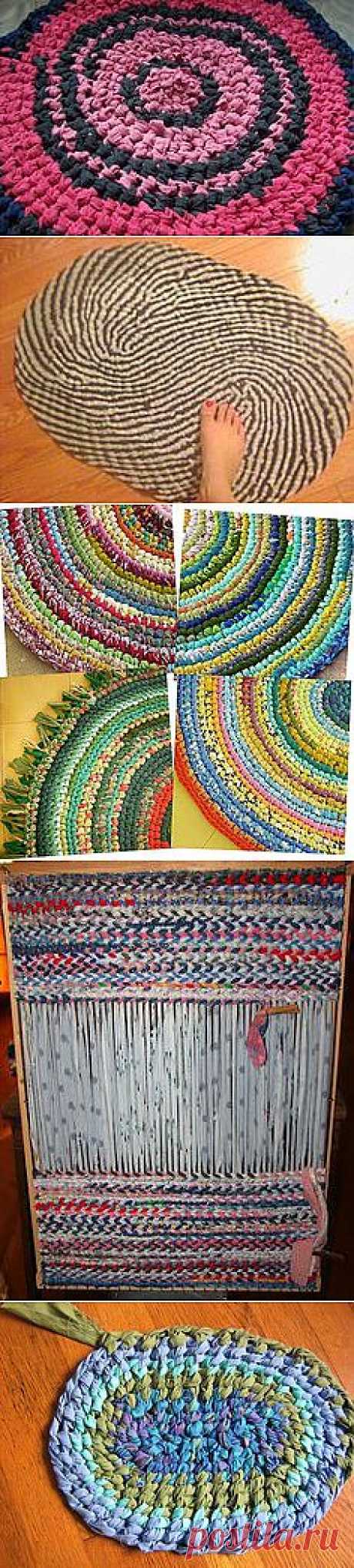 Braided Rag Rug Tutorial. Made from old t-shirts. | crafty