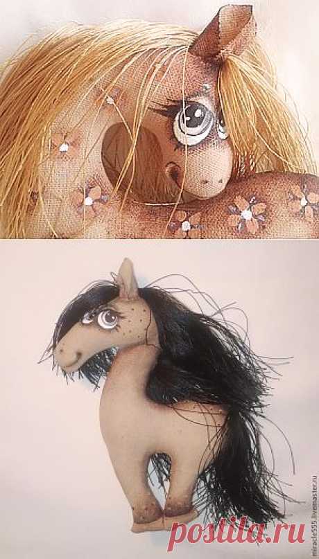 Текстильная лошадка - символ 2014 года - Ярмарка Мастеров - ручная работа, handmade
