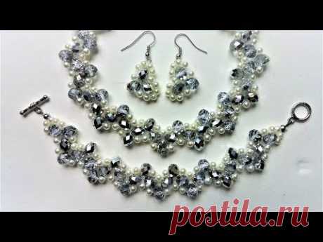 Handmade bridal jewelry set. DIY wedding jewelry inspiration