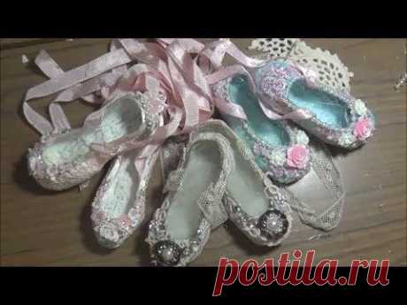 Decorated Ballet Slippers / Shoes - YouTube