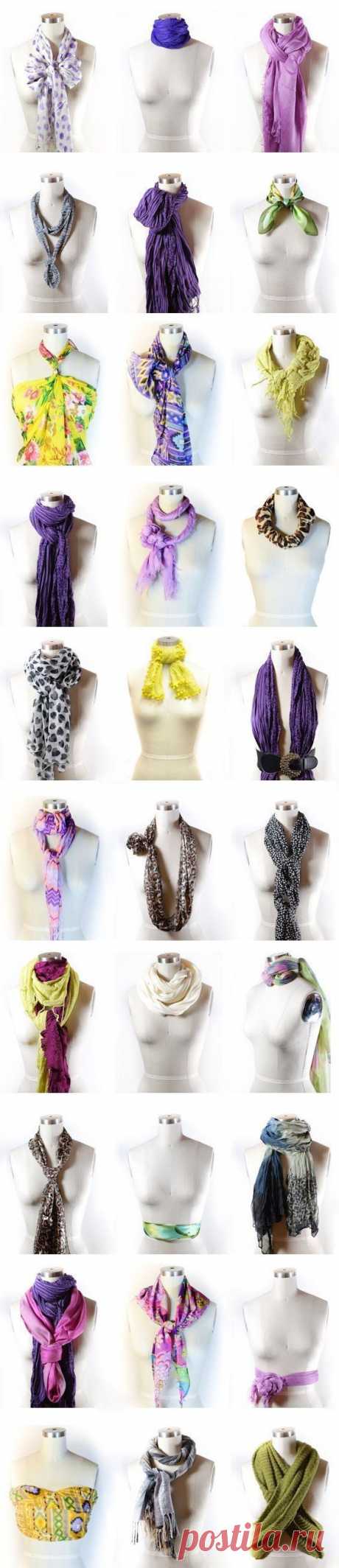 42 способа завязать шарф | Мир женщины