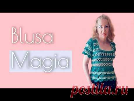 ⭐️ BLUSA MAGIA ⭐️ TUTORIAL a CROCHÉ en TEJER ES DE GUAPAS