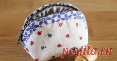 Small Coin Purse Tutorial Rounded Zipper Pouch - Sewing Pattern &amp; Tutorial; case,  coin purse, DIY