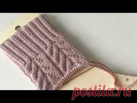 Красивый Узор для носков. Мастер класс. #носки_с_abelknit