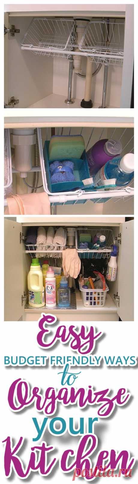 EASY Budget Friendly Ways to Organize your Kitchen {Quick Tips, Space Saving Tricks, Clever Hacks & Organizing Ideas} – Dreaming in DIY