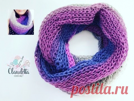 CROCHET Mandala Chainscarf / Loop / Scoodie super easy