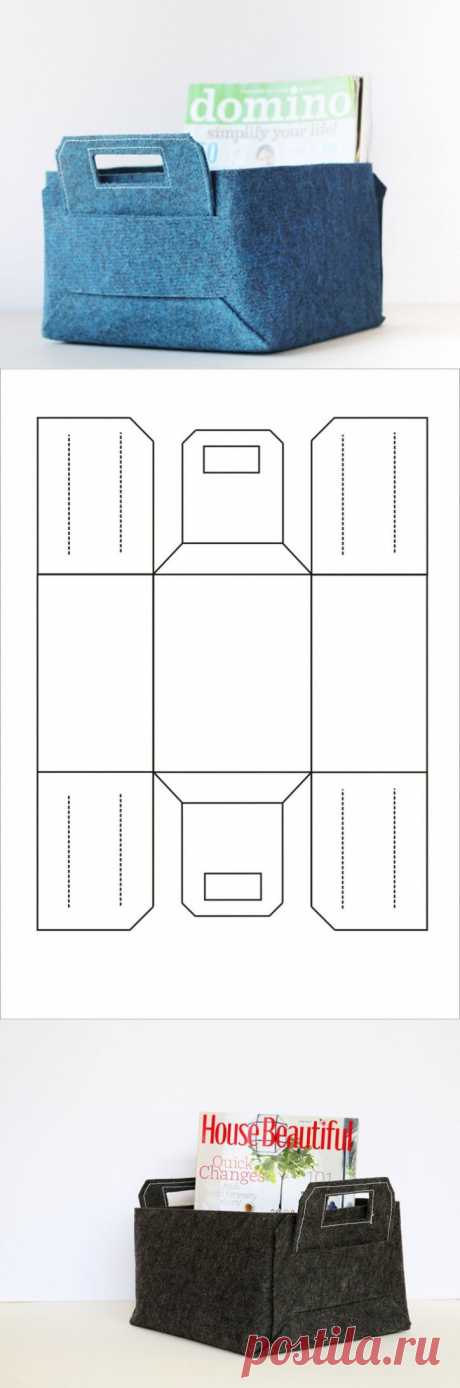 Органайзер-короб из плотного материала