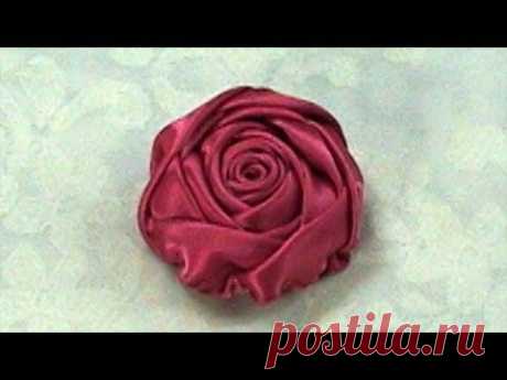 Ribbon Rose, Tutorial, DIY, Rose Bud How to make