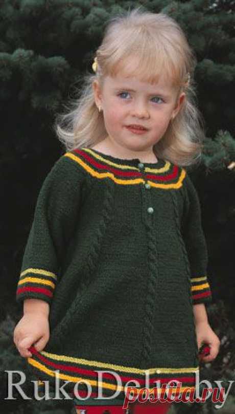 Детское платье, вязаное спицами :: Модели одежды для девочек :: Детская одежда :: Вязание спицами/Knitted clothes for girls :: RukoDelie.by