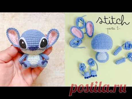 Stitch amigurumi a crochet ENG/ESP | CUERPO Y CABEZA (1)