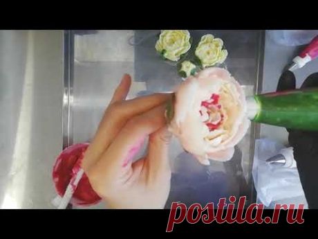 Цветы из масляного крема "Глазурь". Buttercream flowers Запись эфира 05.04.2019