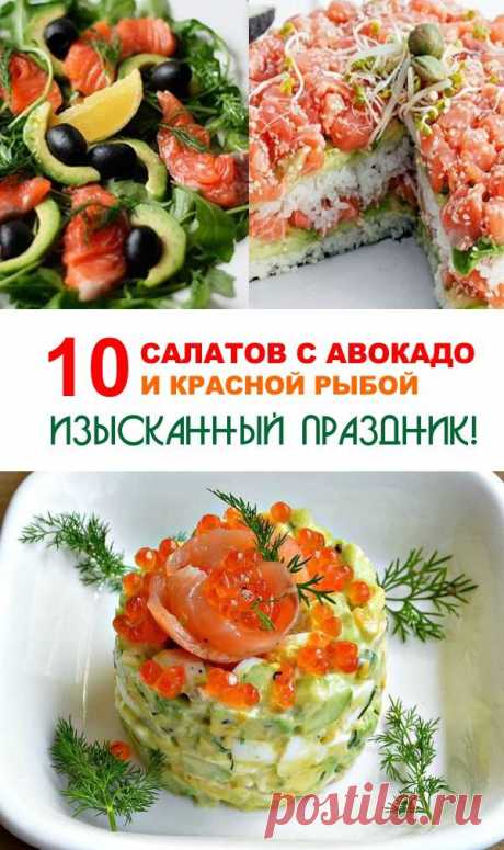 ❤ Изысканный праздник: 10 салатов с авокадо и красной рыбой. #food #еда #вкуснаяеда #рецепты #вкуснятина #готовим #быстрыерецепты #рецептыбыстро #быстроготовим #рецептыдома #какприготовить #быстраяеда #едафото #вкусныйрецепт #фоторецепт #блюдорецепт #вкусныйфото #вкусныйрецептфото #простойрецептфото #домашнийрецепт #мясо #мясорецепт #рыбарецепт #праздничноеменю #праздничныйстол #семга