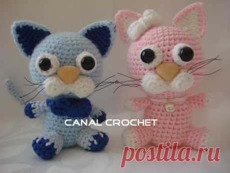 CANAL CROCHET: Gatos amigurumi patrón libre