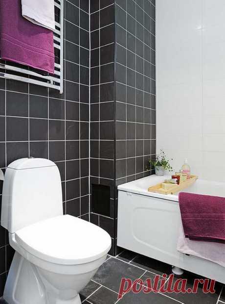 Идеи для черно-белой ванной комнаты | Роскошь и уют