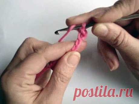 Вязание крючком - Урок 10. Полустолбик с накидом