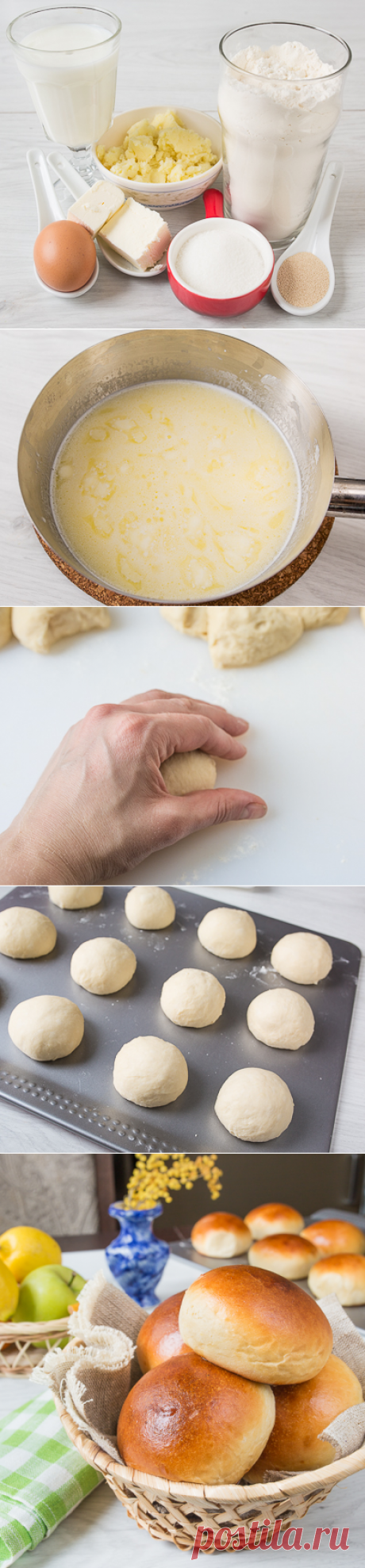 Картофельные булочки - Пошаговый рецепт с фото | Выпечка | Вкусный блог - рецепты под настроение