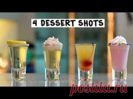 Four Dessert Shots - Tipsy Bartender