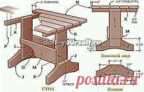 Садовая мебель своими руками из дерева