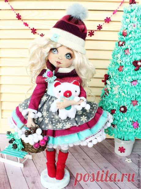 «Девочка-Зима»: создаём прелестную новогоднюю куколку