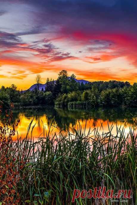 © djferreira224: Nature’s Canvas by Steven Lamar on Flickr.Sunset in Washington state | Nancy Worden Geisel приколол(а) это к доске Sunrise ☼ Sunset