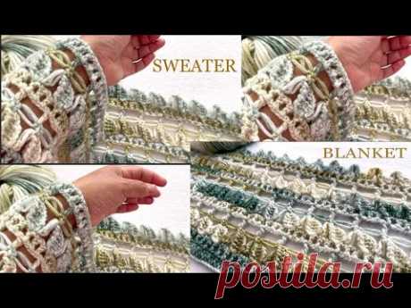 BLUSA SUÉTER CHALECO Cardigan Crochet Bonito Lindo para Mantas