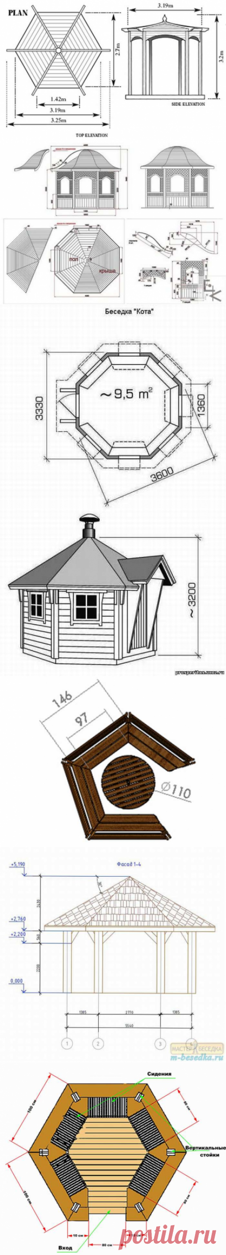 Беседки из дерева своими руками 300 фото, чертежи, схемы