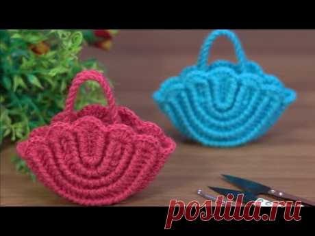 Beautifullll👌Crochet luxury mini purse👛/Tığ işi mini lüks çanta #knitting #crochet mini purse