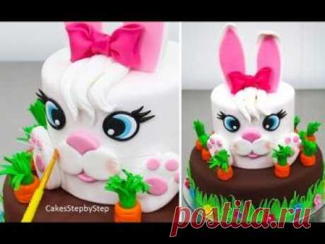 Easter BUNNY Cake - How to by Cakes StepbyStep