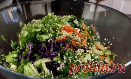 Очень простой овощной салат: но такой вкусный