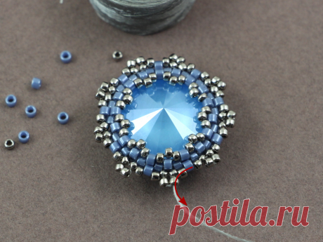 ForgetMeNot tutorial na kolczyki z Rivoli | Royal-Stone blog