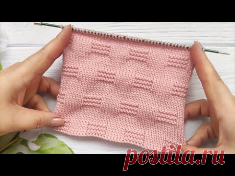 Easy Knit Stitch Pattern | Einfaches Strickmuster | Punto semplice ai ferri | Point de tricot simple