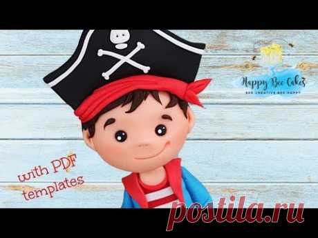 PIRATE cake topper TUTORIAL | PIRATE CAKE