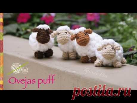 Ovejas puff (como pomponcitos :) tejidas a crochet / amigurumi!