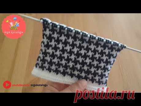 #6 Kaz Ayağı Örgü Modeli - Örgü Modelleri / Knitting Patterns - YouTube