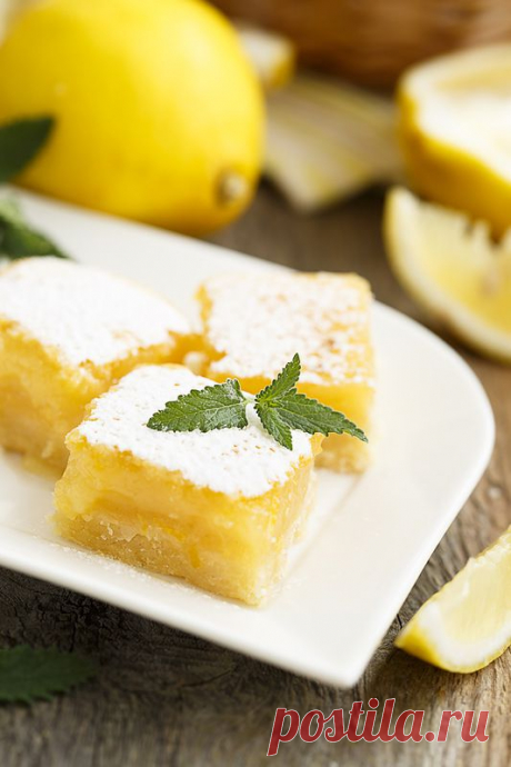 Лимонные квадратики (Lemon Bars) | Четыре вкуса