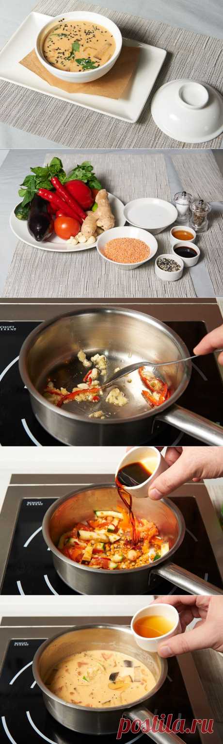 Тайский суп с красной чечевицей - пошаговый рецепт с фото - как приготовить - ингредиенты, состав, время приготовления - Леди Mail.Ru