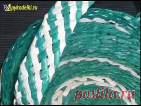 Плетёные корзинки с ручками - часть 1 / Wicker basket with handles - Part 1