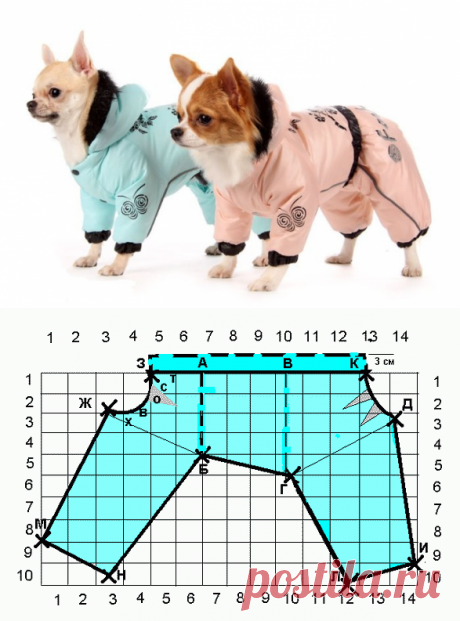 Простейшая выкройка комбинезона для вашего любимца! &amp;raquo; Женский Мир
